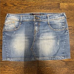 Zara Mini Denim Skirt, Blue, Size: EUR 38 (US 6)